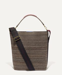 The Bucket Bag - Cacao Herringbone