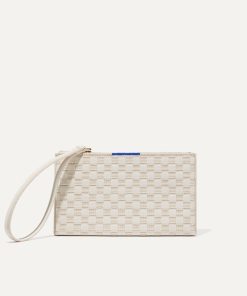 The Wallet Wristlet - Vanilla Basketweave