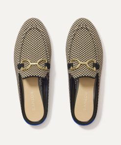 The Double Bit Loafer Mule - Classic Micro Check