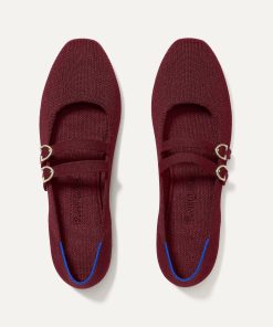The Double Buckle Mary Jane - Cabernet