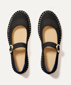 The Espadrille Mary Jane - Black