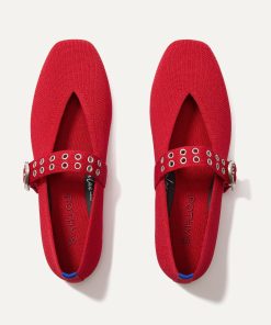 The Max Buckle Mary Jane - Cherry