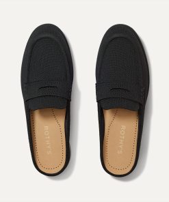 The Penny Loafer Mule - Black
