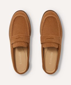 The Penny Loafer Mule - ReVelvet™ Caramel