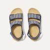 The Kids Double Strap Sandal - Sailor Stripes
