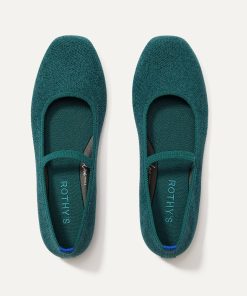 The Max Square Mary Jane - ReVelvet™ Everglade
