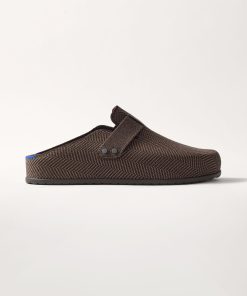 The Teddy Men's Clog - Umber Herringbone