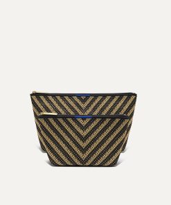 The Travel Pouch Set - Toffee Chevron