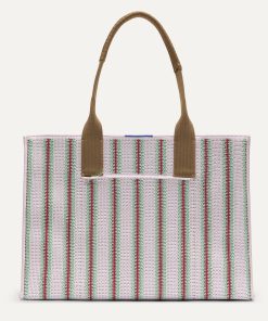 The Classic Tote - Watermelon Market Stripe
