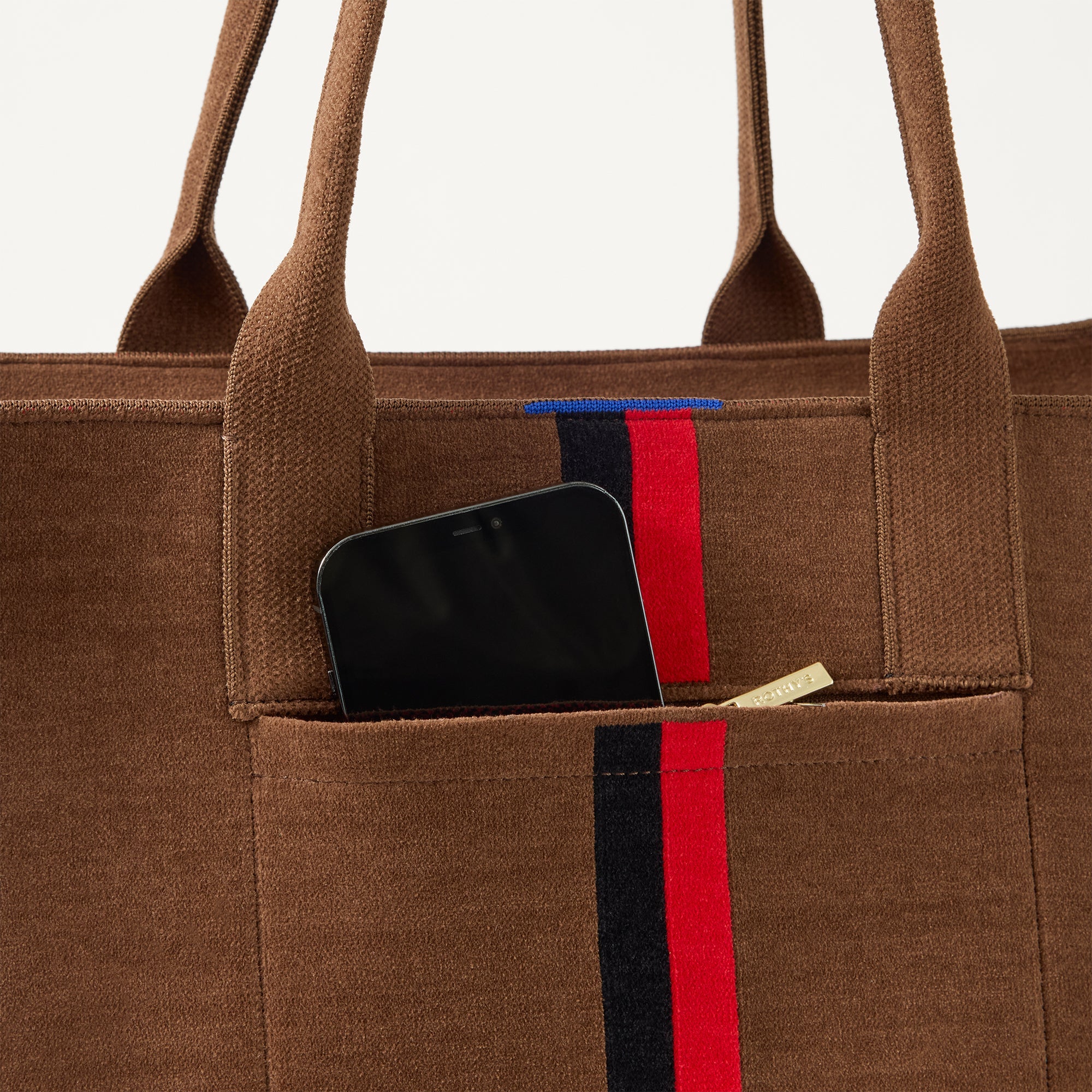 531_ReVelvetClassicToteII_RevelvetCinnamonStripe_ZipPocketDetail_2121.jpg
