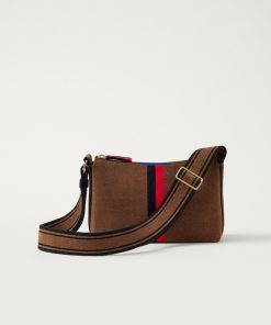 The Casual Crossbody - ReVelvet™ Cinnamon Stripe